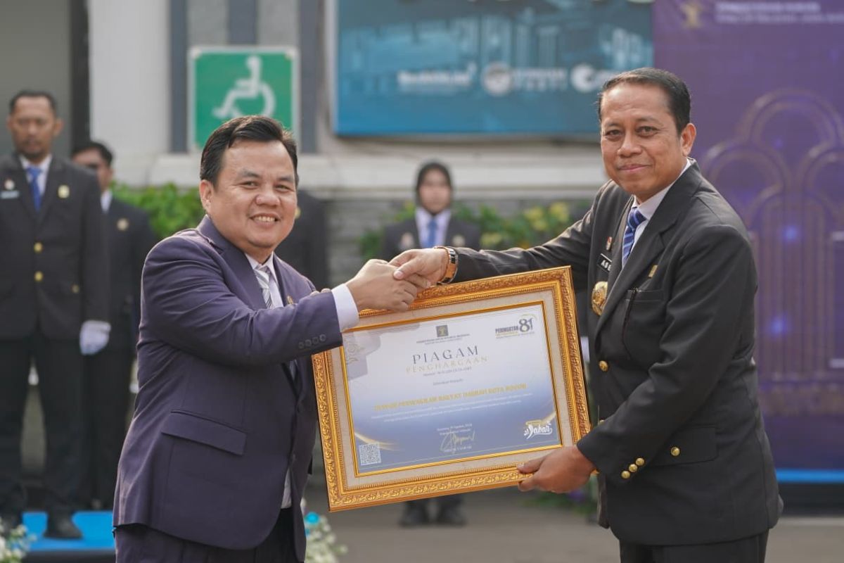 ‎DPRD Kota Bogor Raih Penghargaan Kementerian Hukum RI, Bukti Komitmen Perkuat Produk Hukum Daerah