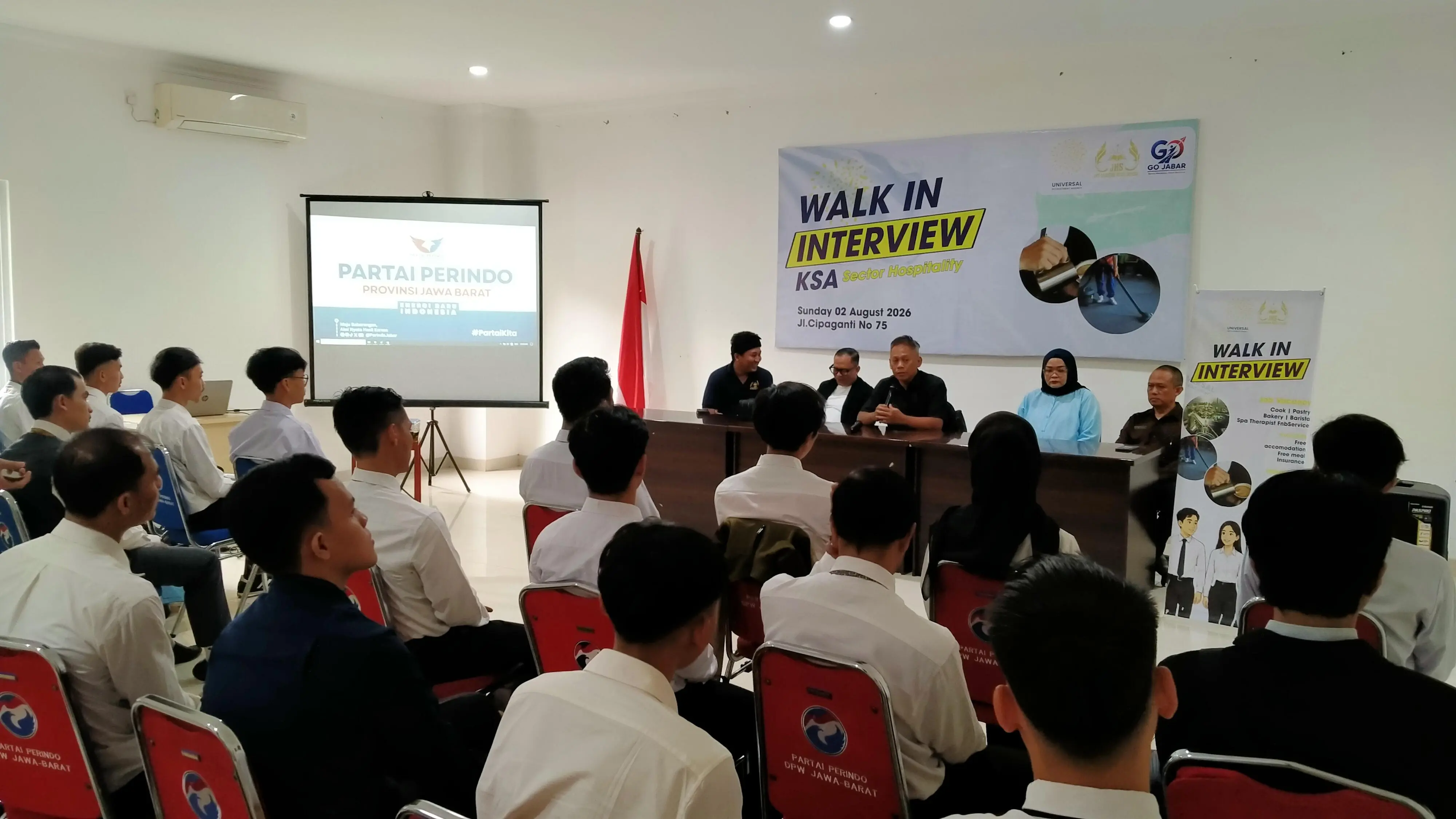 DPW Perindo Jabar dan LPK JHS Fasilitasi Interview Kerja Siswa Go Jabar ke Saudi Arabia