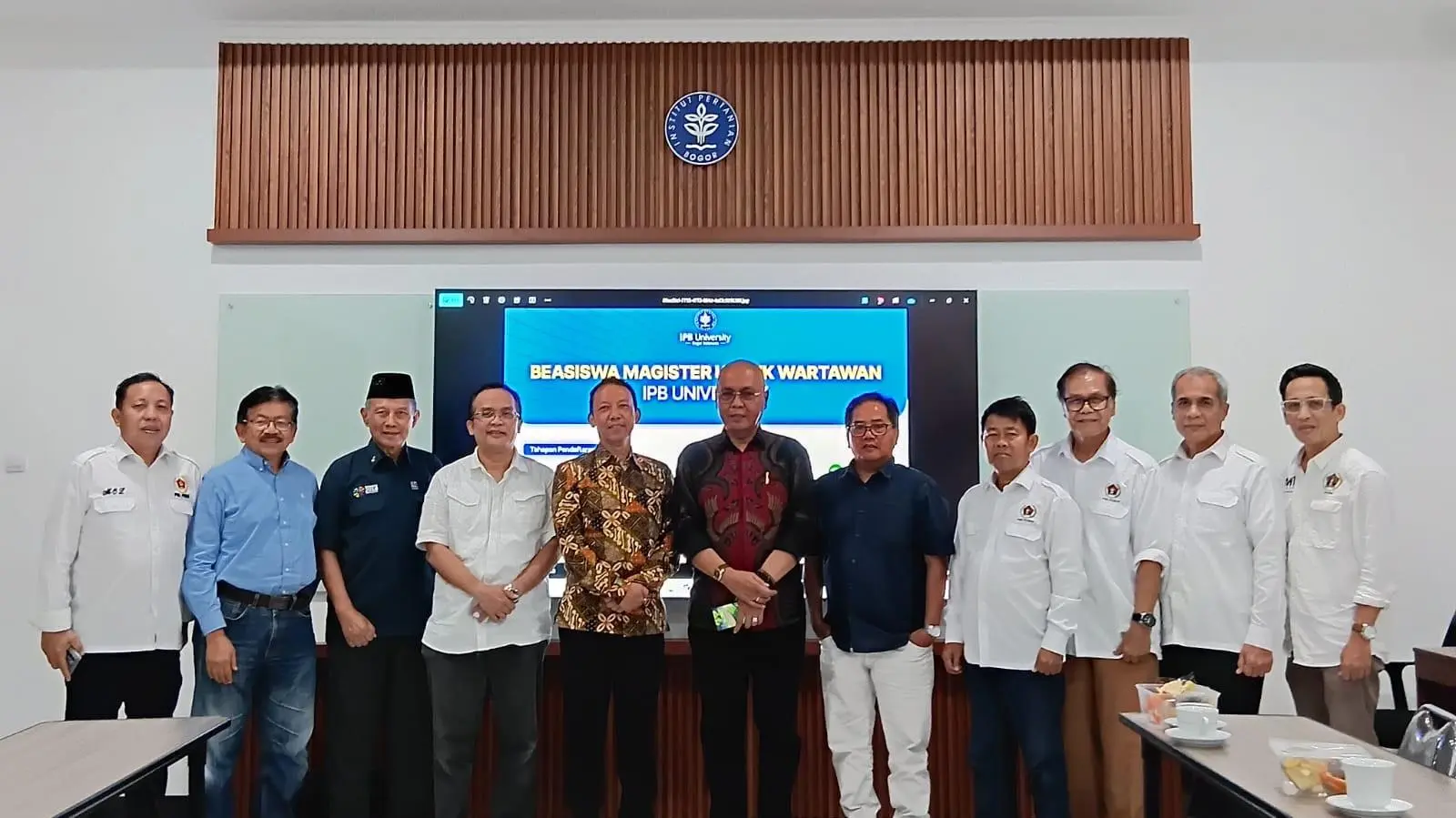 PWI Pusat dan IPB Jajaki Beasiswa S2 untuk Wartawan, Akhmad Munir Pimpin Langsung Delegasi