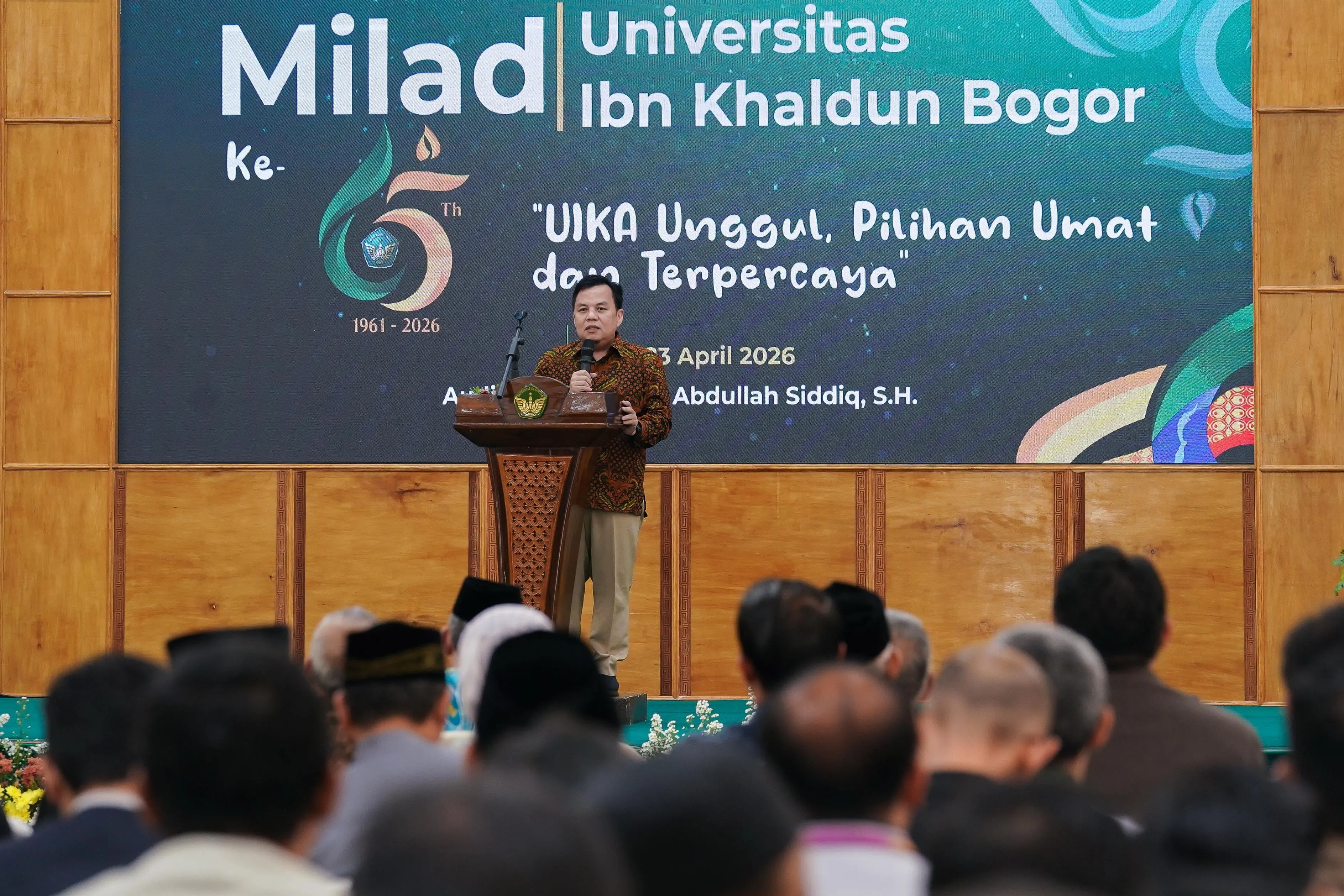 Ketua DPRD Kota Bogor Hadiri Milad ke 65 UIKA Sebut Kampus Pusat Gagasan Pembangunan