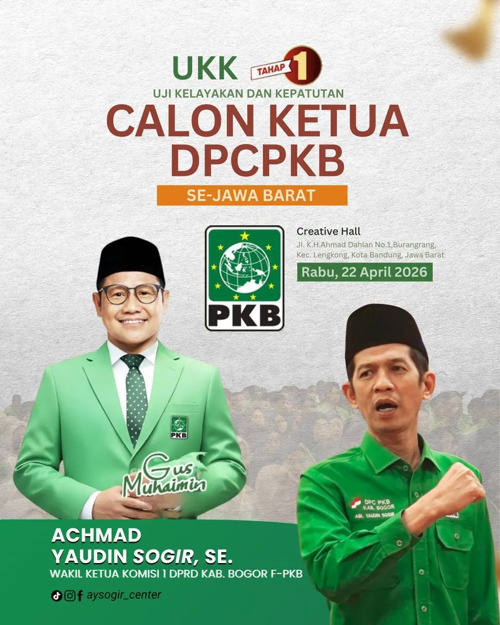 KH Achmad Yaudin Sogir Menguat di Bursa Ketua PKB Kabupaten Bogor, Dinilai Punya Modal Lengkap untuk Pimpin Partai