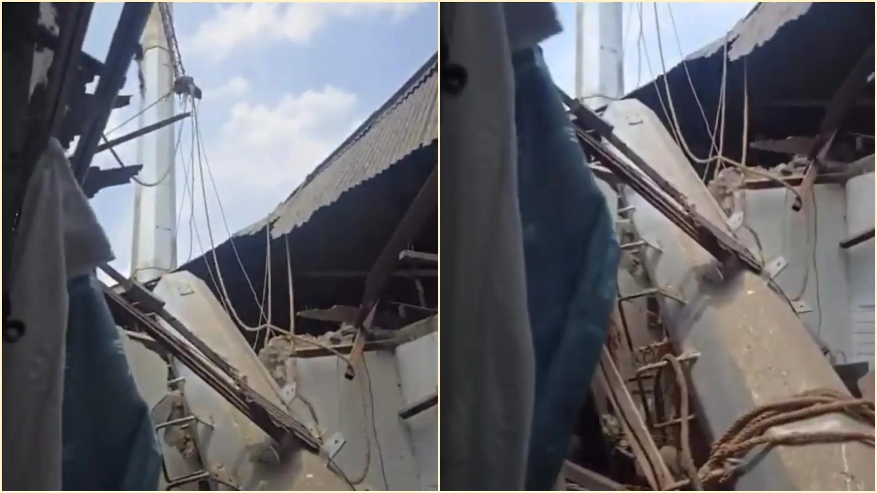 Brak! Tower BTS TBG Roboh, Timpa Rumah Warga di Kembangan Utara Jakbar