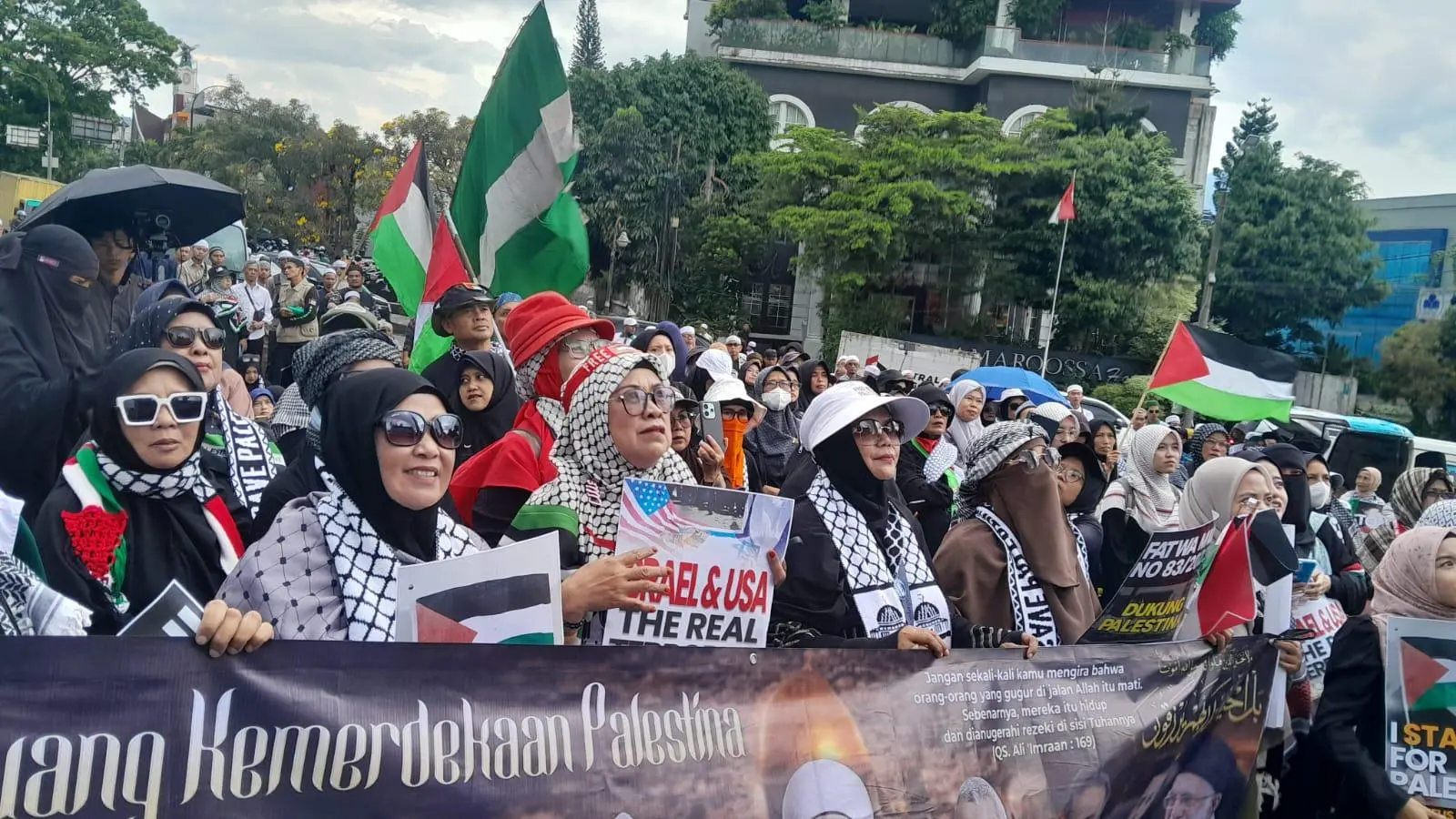 Ribuan Warga Bogor Turun ke Jalan, Serukan Hentikan Kekerasan di Palestina dan Pembebasan Al-Aqsha