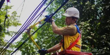 Walikota Dedie Rachim Tertibkan Kabel Semrawut di Jalan Sudirman Bogor