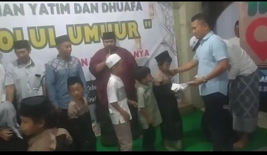Tim Jangkrik Santuni Anak Yatim dan Dhuafa Saat Bukber 1447 H di Rangkapan Jaya Depok