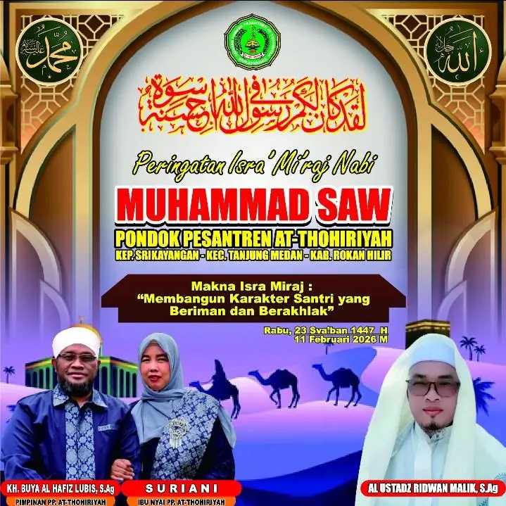 Ustadz Ridwan Malik Disambut Hangat di Rokan Hilir, Isi Safari Isra Mi’raj di Sejumlah Lembaga Pendidikan