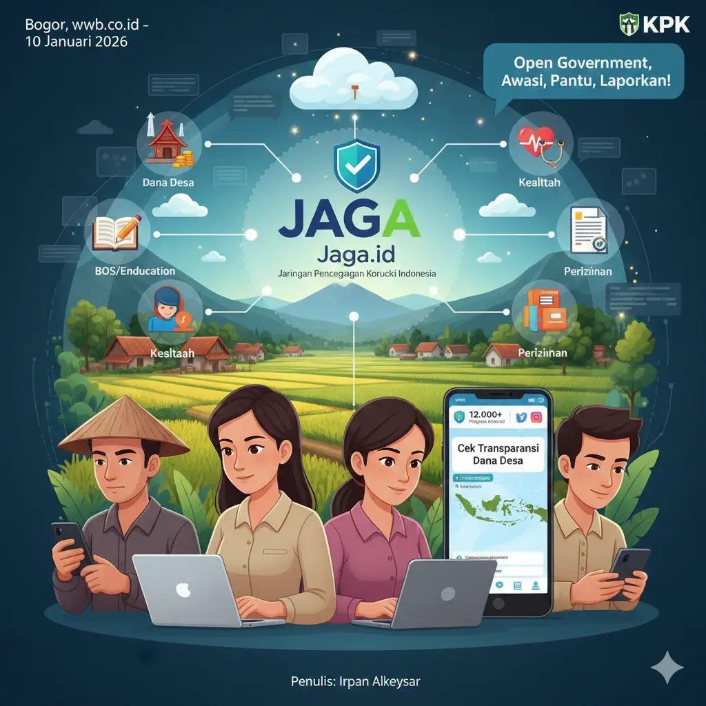 Cek Transparansi Dana Desa Lewat Jaga.id, Platform Digital KPK
