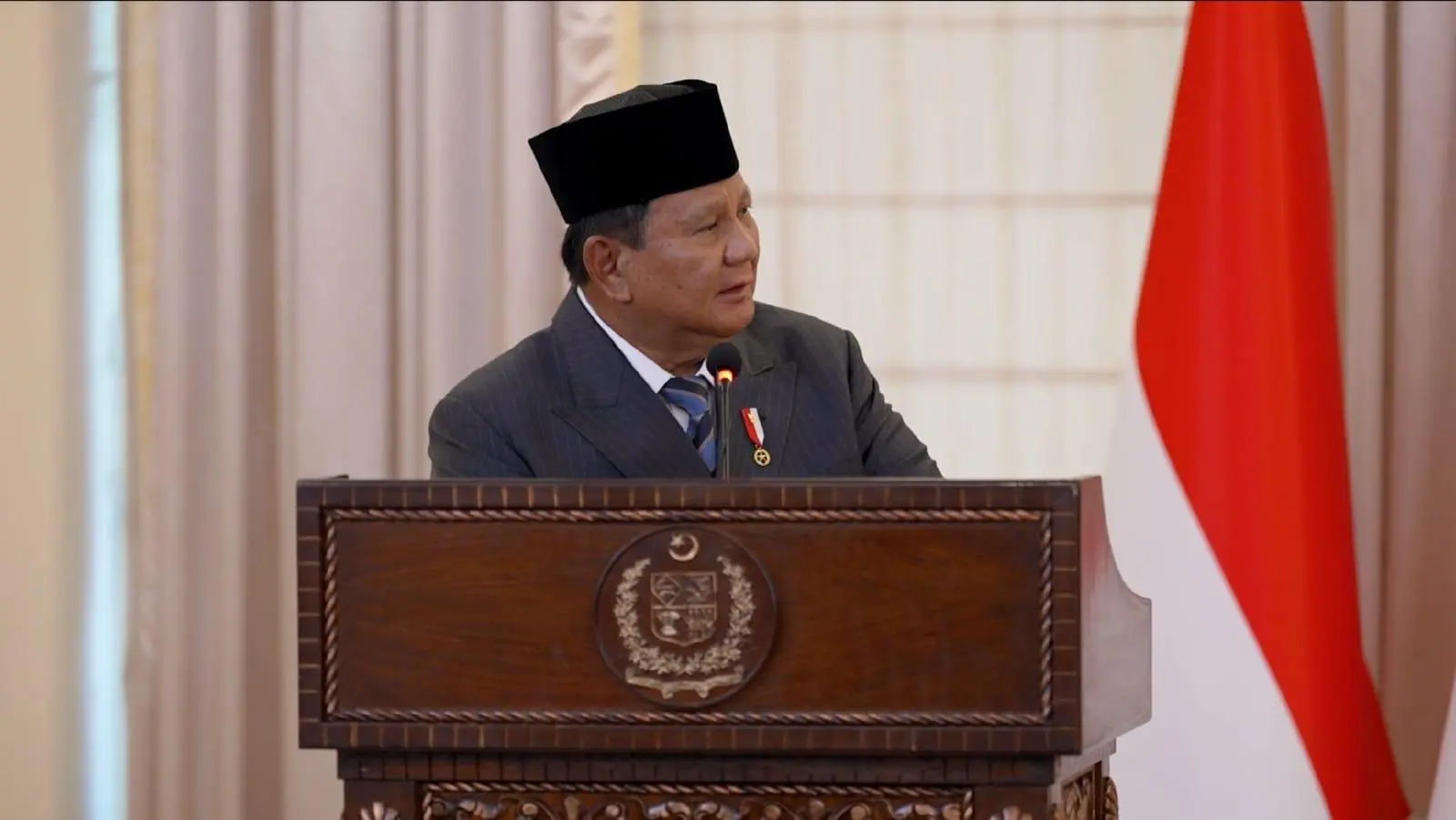 Prabowo Tegaskan Indonesia–Pakistan Dukung Kemerdekaan Palestina, Serukan Two-State Solution