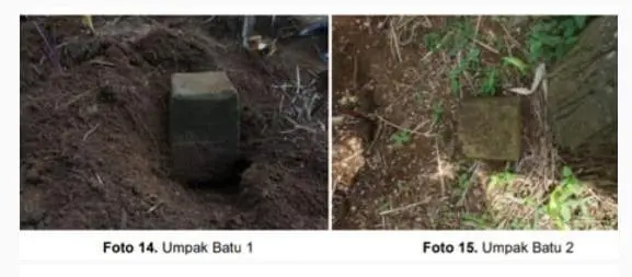 Umpak Batu dan Fragmen Gerabah Ditemukan Berserakan di Kawasan Bunker