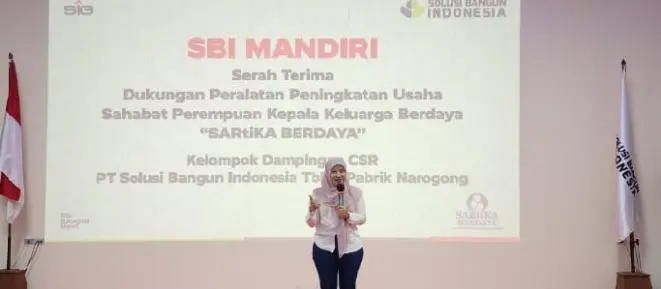 PT Solusi Bangun Indonesia Salurkan Bantuan Usaha untuk 50 Perempuan Kepala Keluarga