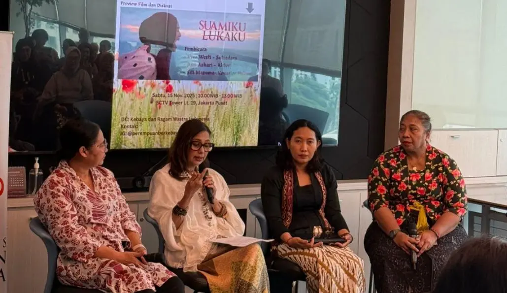Komunitas Perempuan Berkebaya Gelar Edukasi KDRT Lewat Preview Film Suamiku, Lukaku