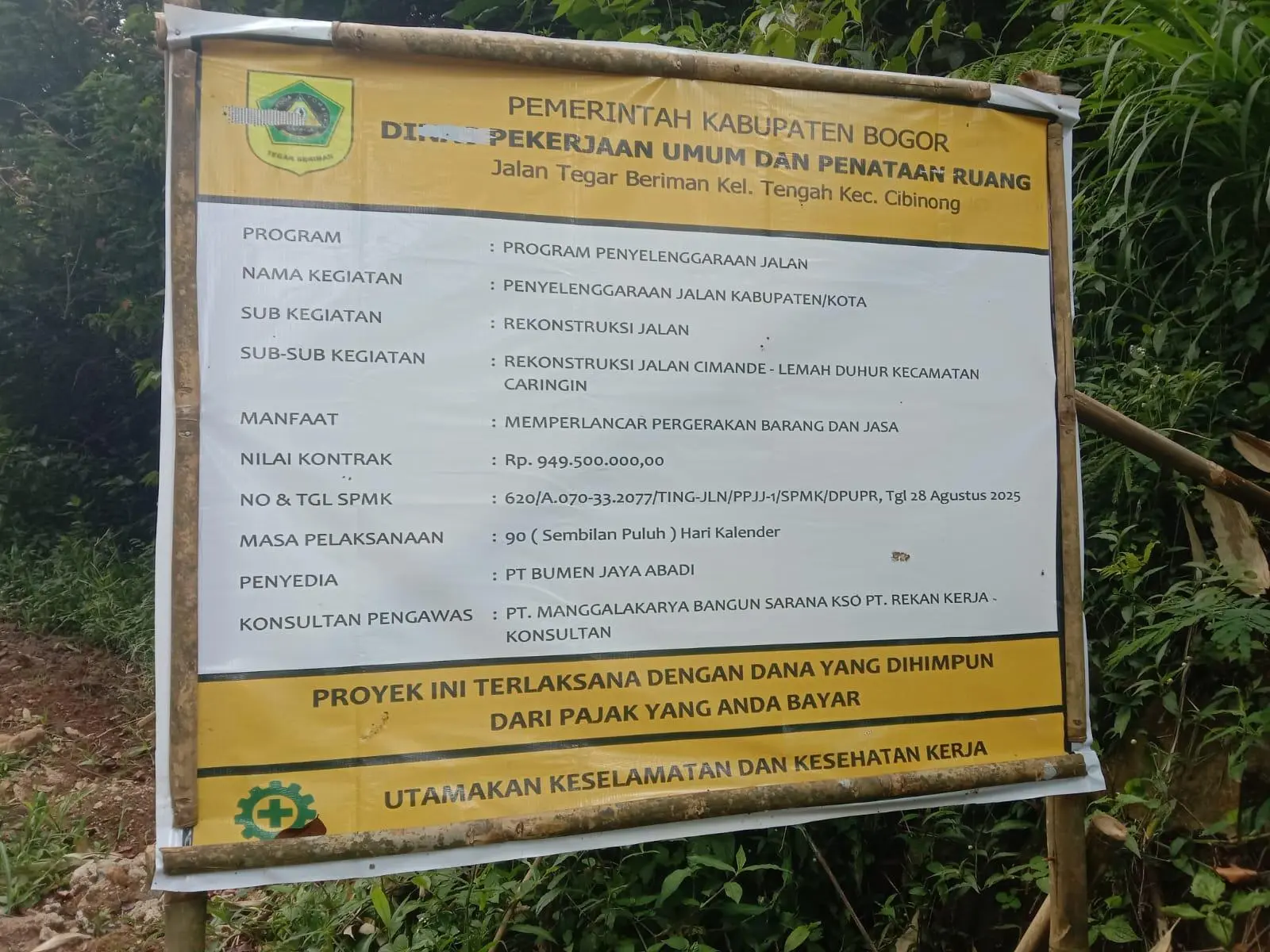 Jalan Menuju Kampung Leuwisapi Mulai Dicor, Warga Sambut Gembira