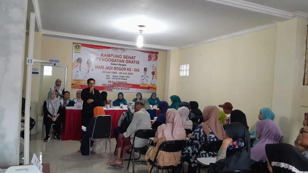 Sambut HJB ke-543, Pemdes Cibanon gelar pemeriksaan kesehatan dan pengobatan gratis