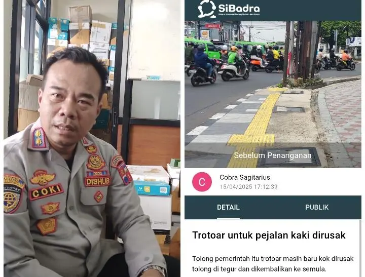 Dishub Kota Bogor pastikan Pembongkaran trotoar di Jalan Aria Surialaga langgar aturan