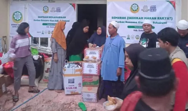 Dewan Da’wah Kota Bogor Salurkan Bantuan untuk Korban Banjir Sukabumi