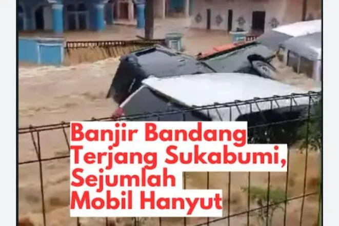 Banjir di Sagaranten Sukabumi akibat Sungai Cikaso meluap dipicu hujan deras