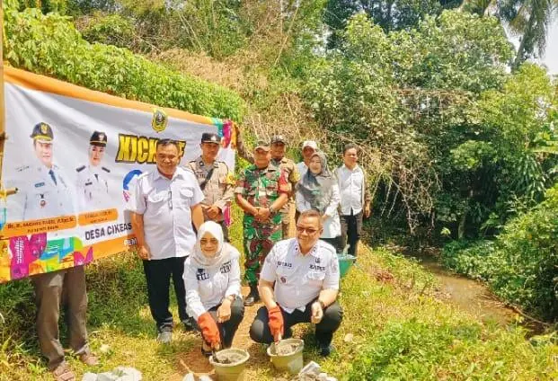 Desa Cikeas rampungkan TPT yang dibiayai Samisade