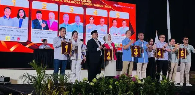 KPU Kota Bogor Gelar Pengundian Nomor Urut Paslon