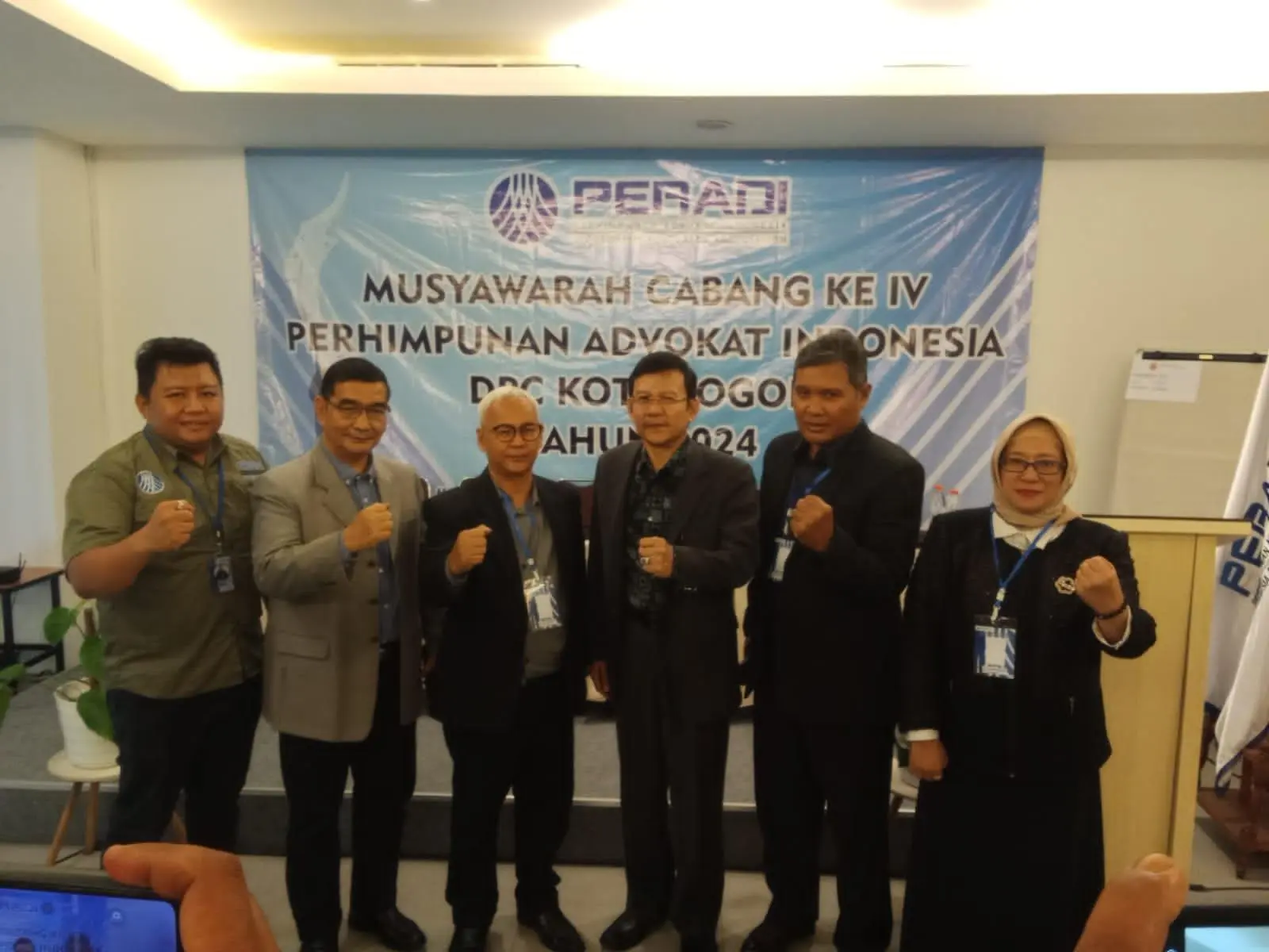 Adi Atmaka Terpilih Kembali Ketua DPC Peradi Secara Aklamasi
