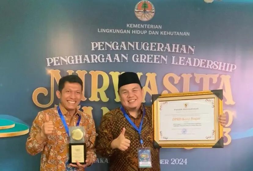 DPRD Kota Bogor Terima Penghargaan dari KLHK