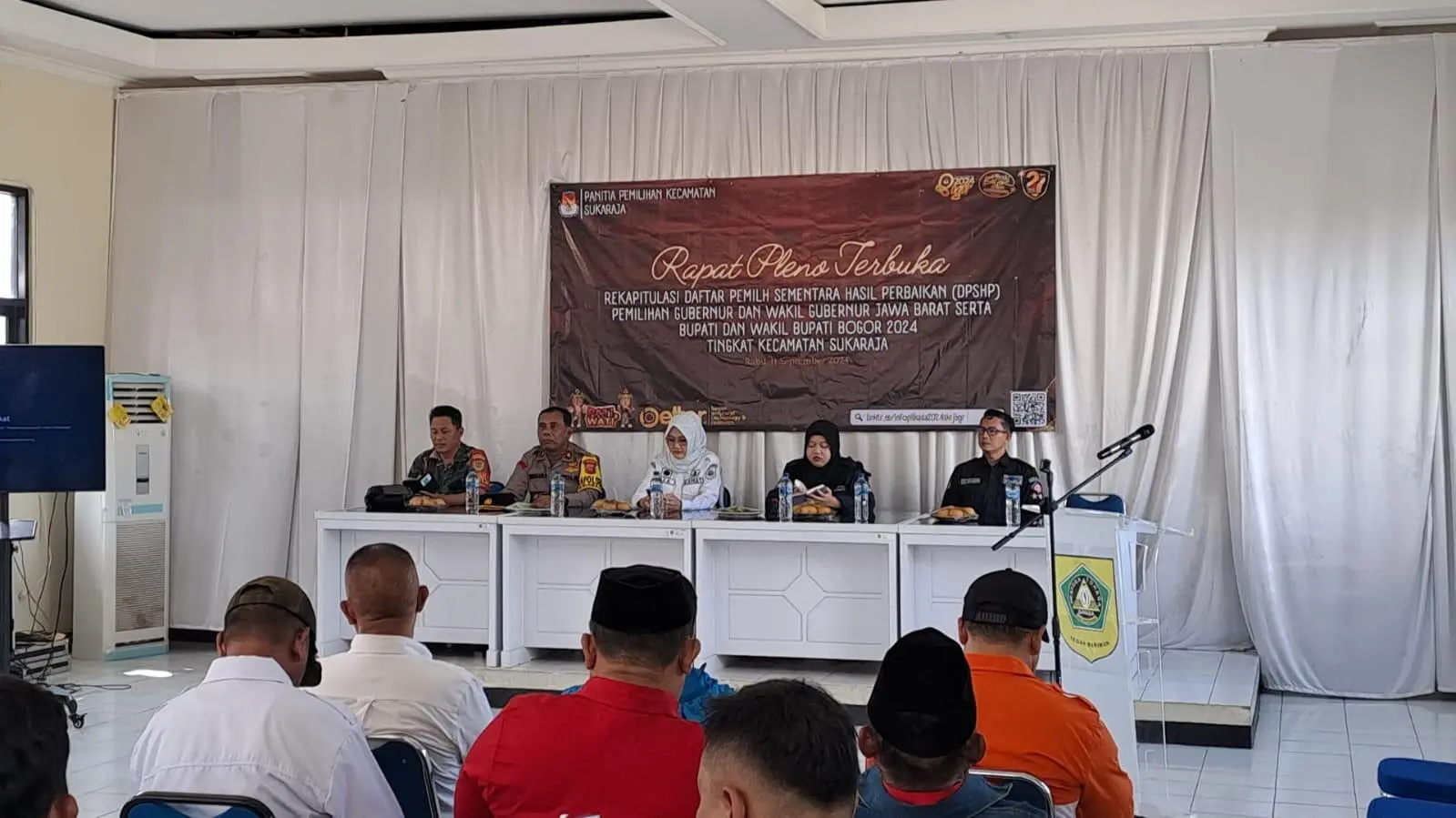 Rapat Pleno Terbuka DPSHP Pilkada Tingkat Kecamatan Sukaraja, Begini Kata Babinsa
