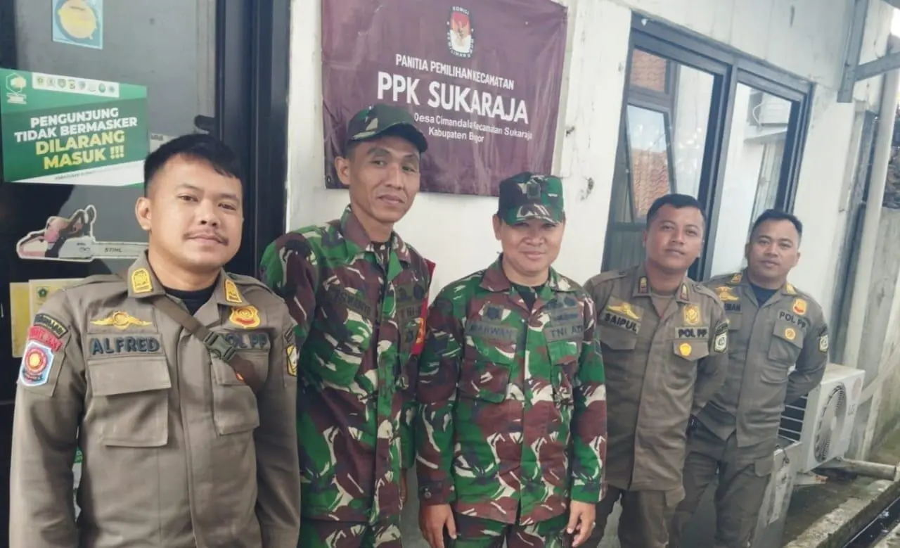 Petugas Gabungan Pantau Kegiatan Panitia Pemilihan Kecamatan