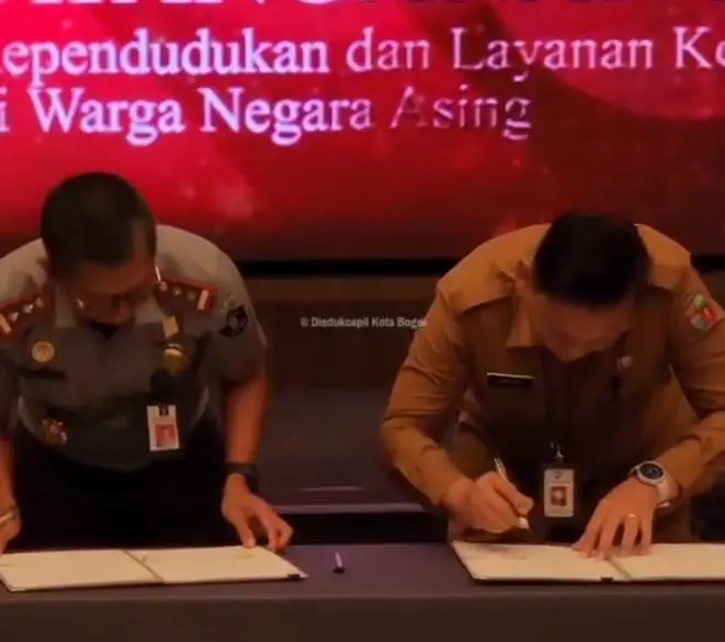 Disdukcapil Kota Bogor Lakukan Penandatanganan MoU dengan Kantor Imigrasi Kelas I Non TPI Bogor