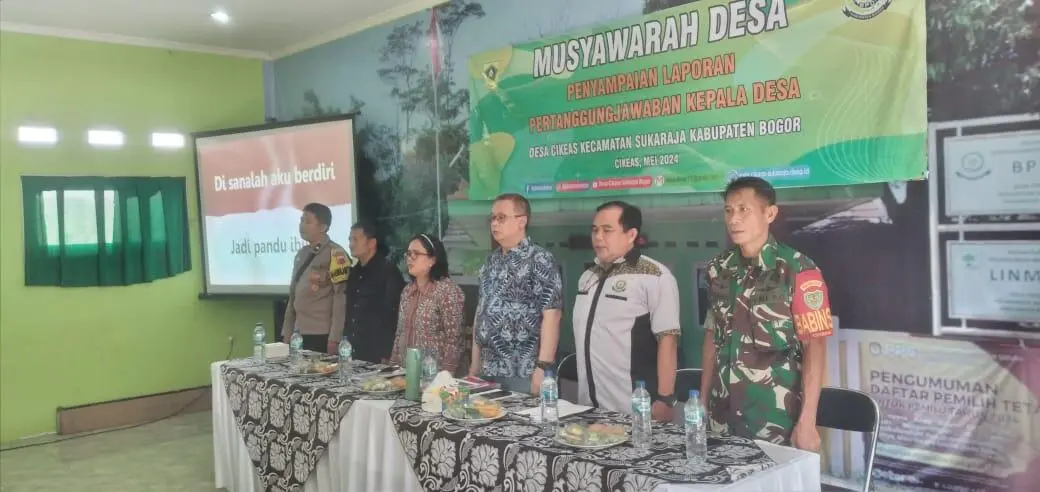 Musdes Penyampaian Laporan Pertanggungjawaban Kepala Desa Dihadiri Petugas