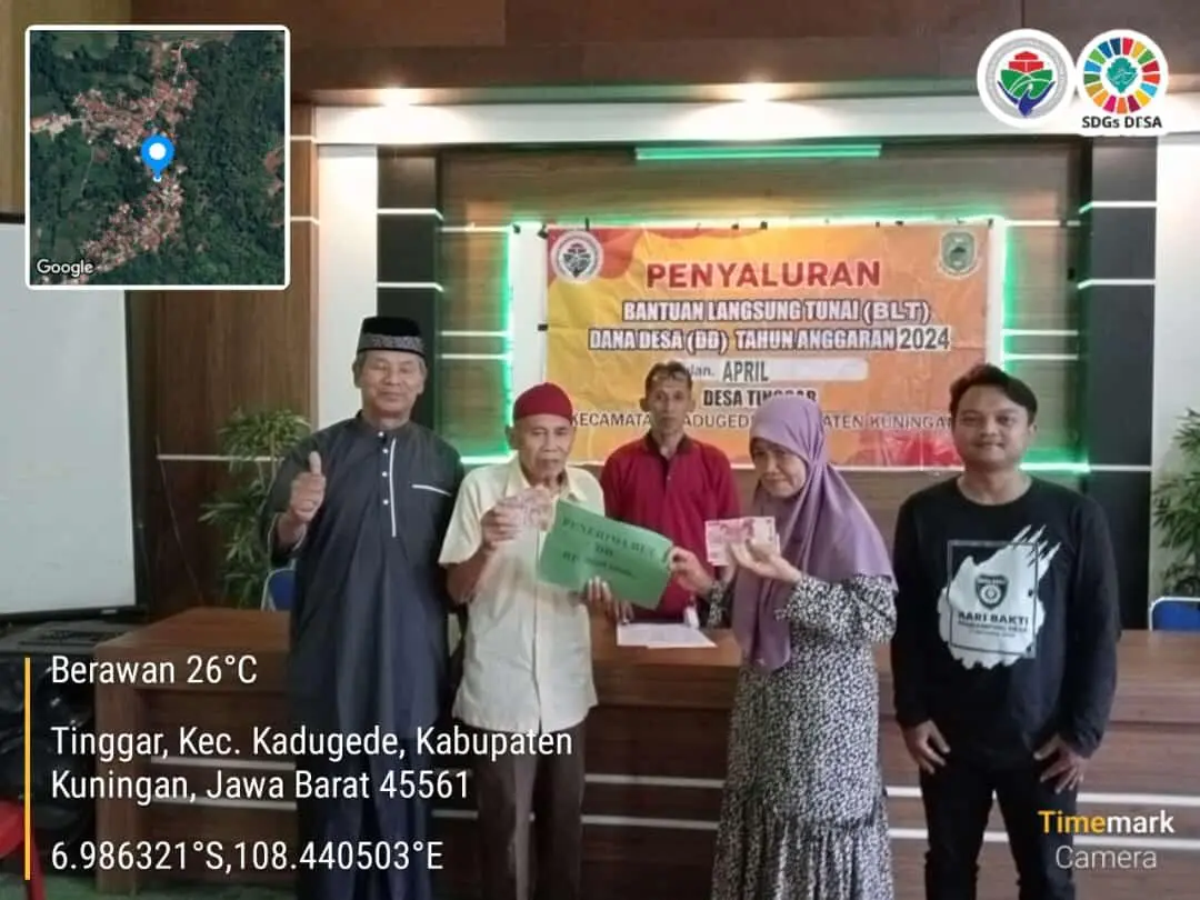 Desa Tinggar bagikan BLT DD Tahap 4