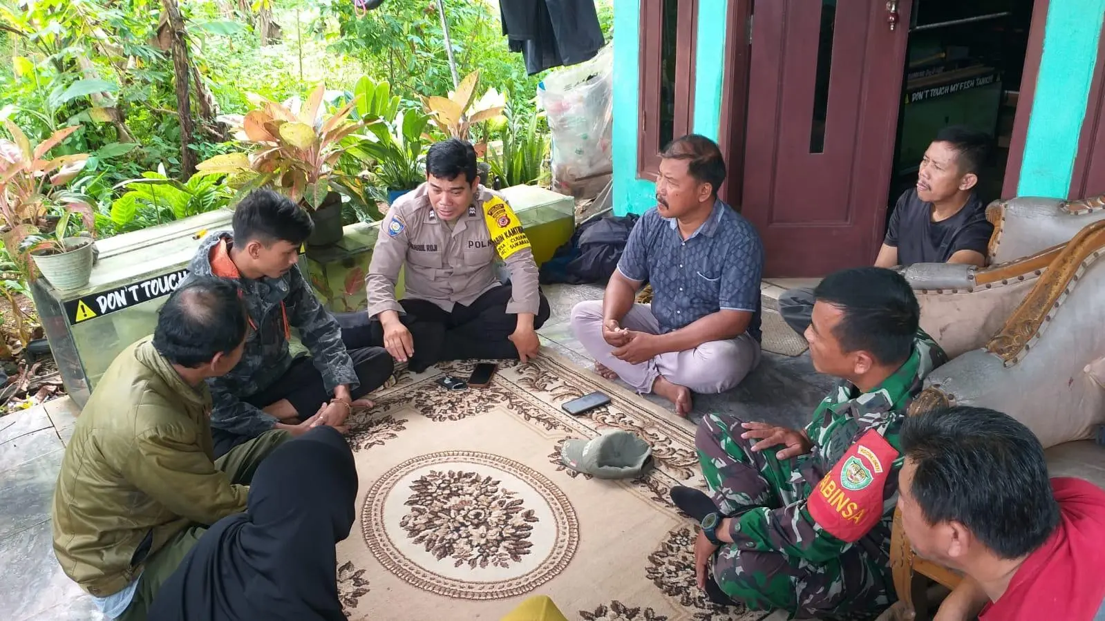 Babinsa Tetap Lakukan Komsos Saat Ramadhan