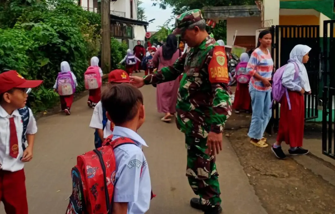 Komsos Kunjungi Sekolah Cara Babinsa Bangun Sinergitas