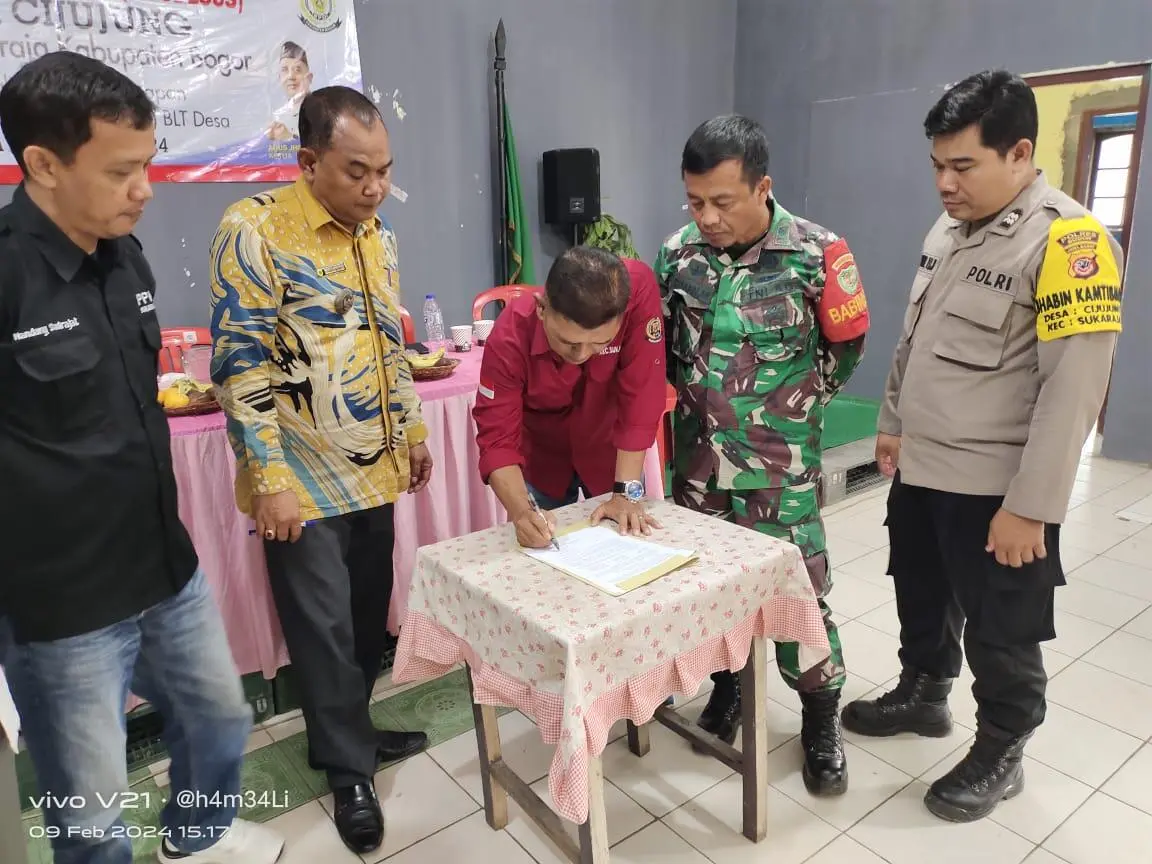 Musdesus BLT DD 2024 Desa Cijujung Dihadiri Petugas Pembina Desa