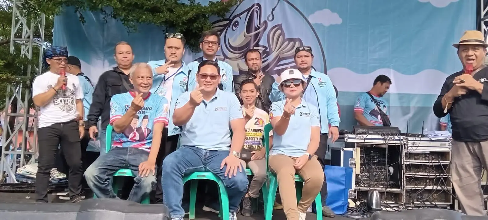 Ribuan Pemancing Berkumpul di Setu Gede, Ibnu Ariwibowo : 14 Februari Nanti Semuanya Harus mencoblos Prabowo-Gibran