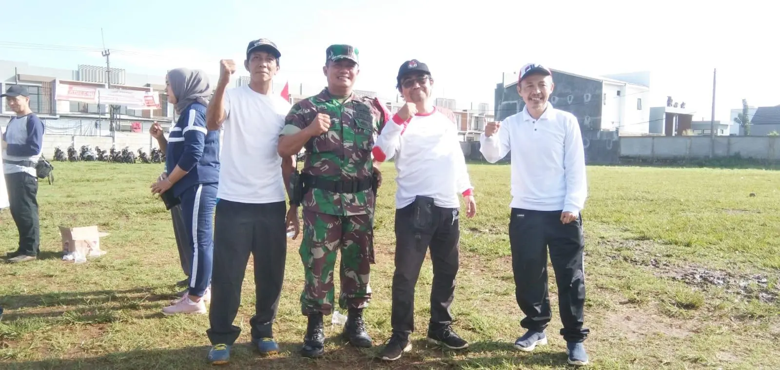 Babinsa Hadiri Senam bersama dua Desa