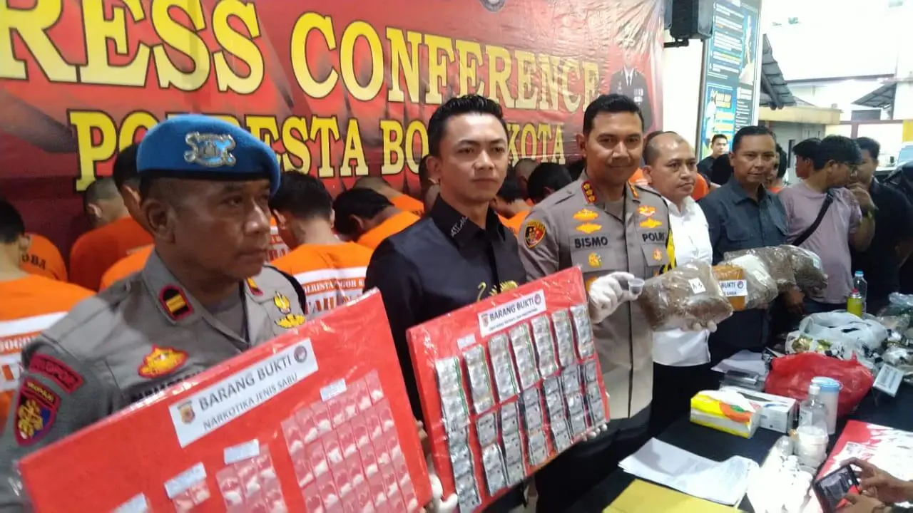 Satnarkoba Polresta Bogor Kota Berhasil Ringkus 34 Pengedar Narkotika