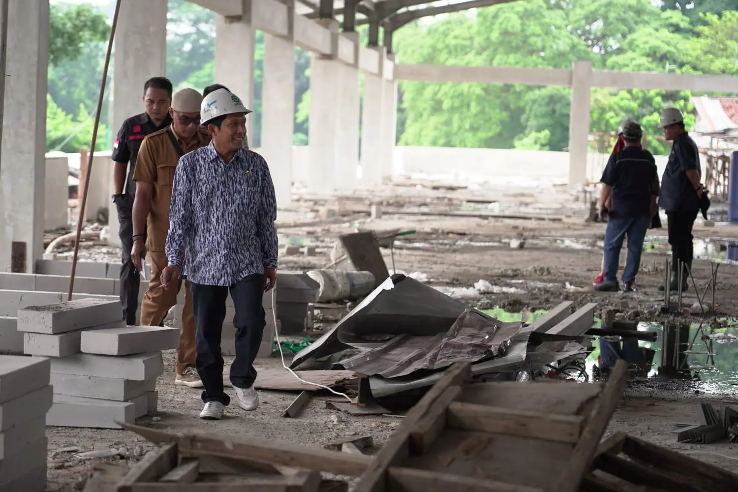 Komisi III DPRD Kota Bogor Sidak Pembangunan Pasar Jambu Dua