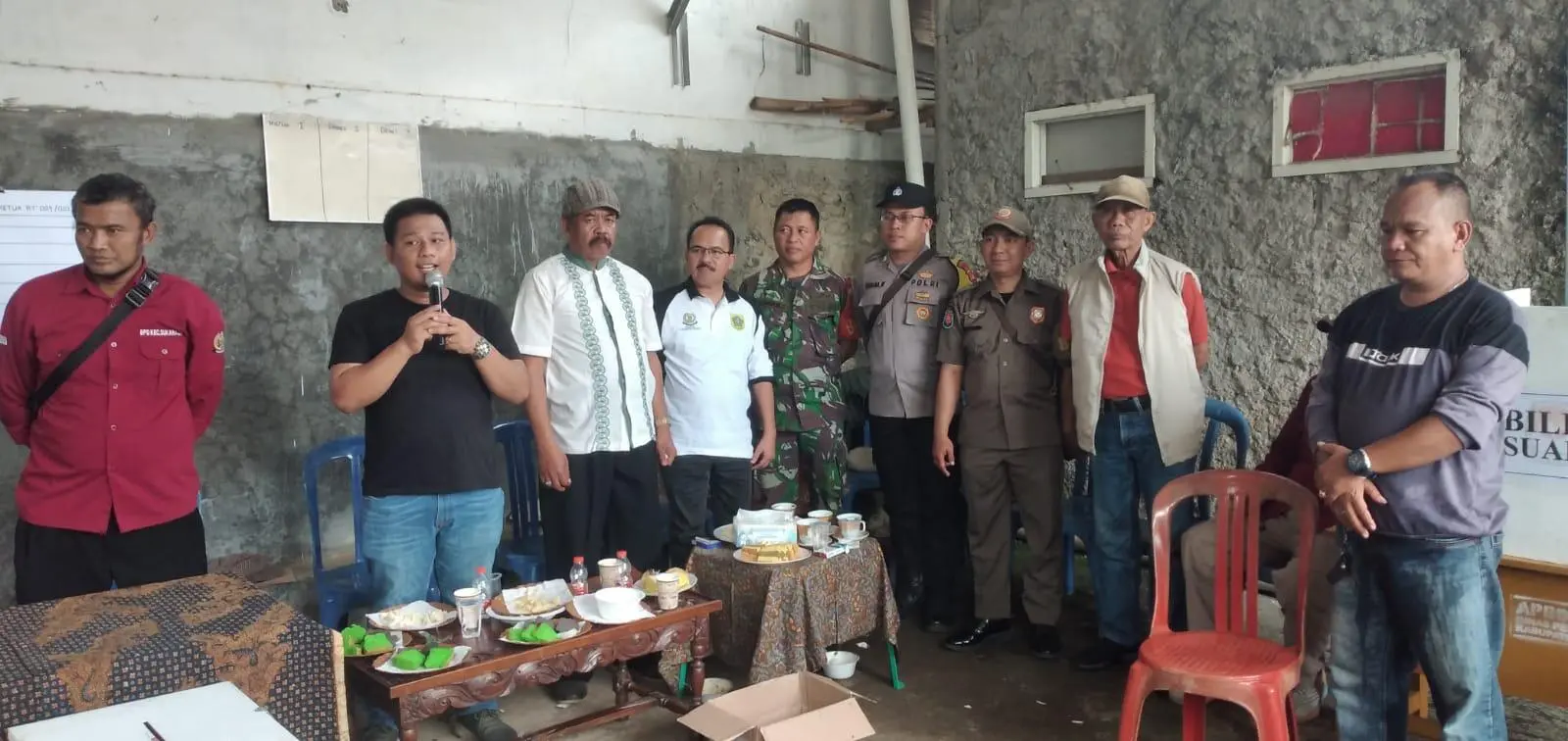 Pemilihan Ketua Rukun Tetangga Kampung Pabuaran Kelapa, Babinsa Berikan Himbauan
