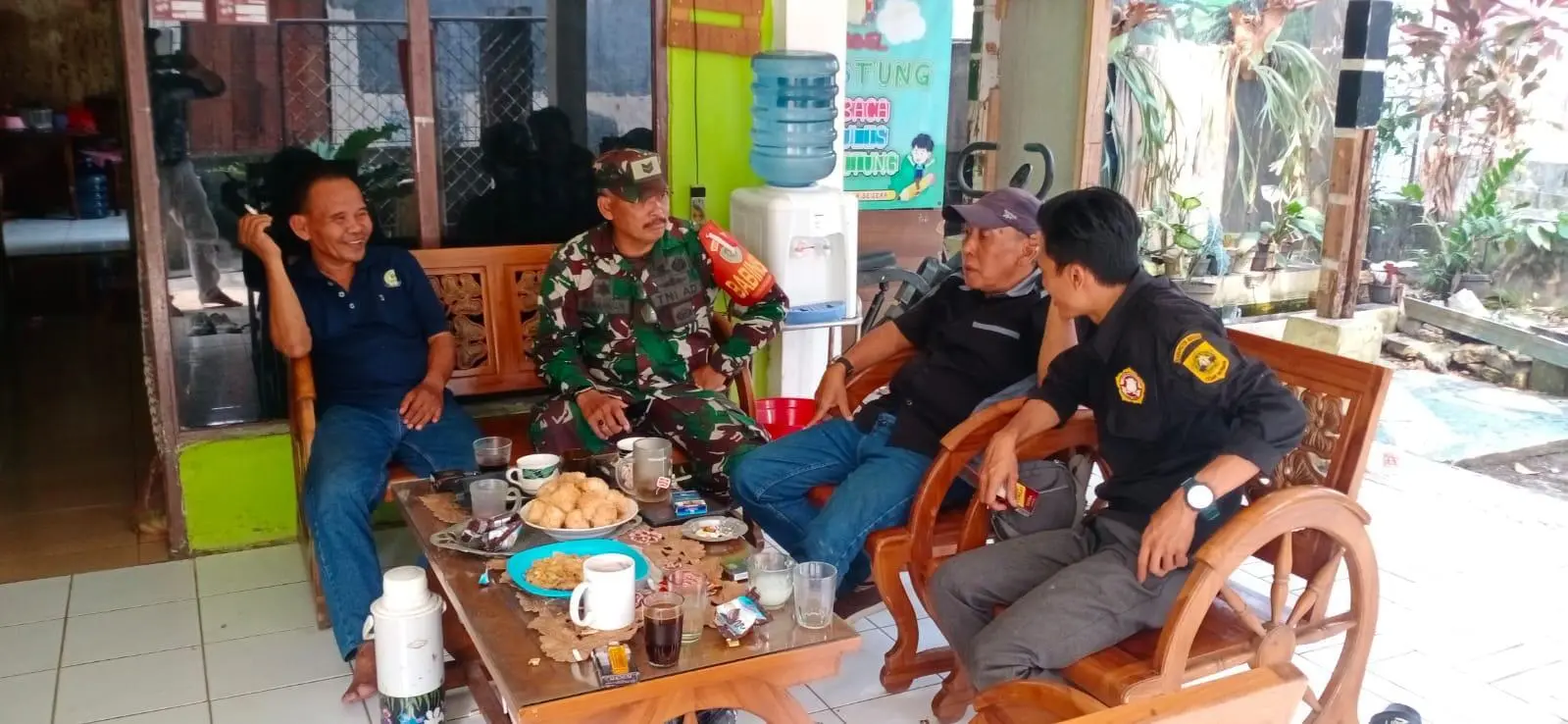 Babinsa Tingkatkan Komsos Jelang Pesta Demokrasi Pemilu