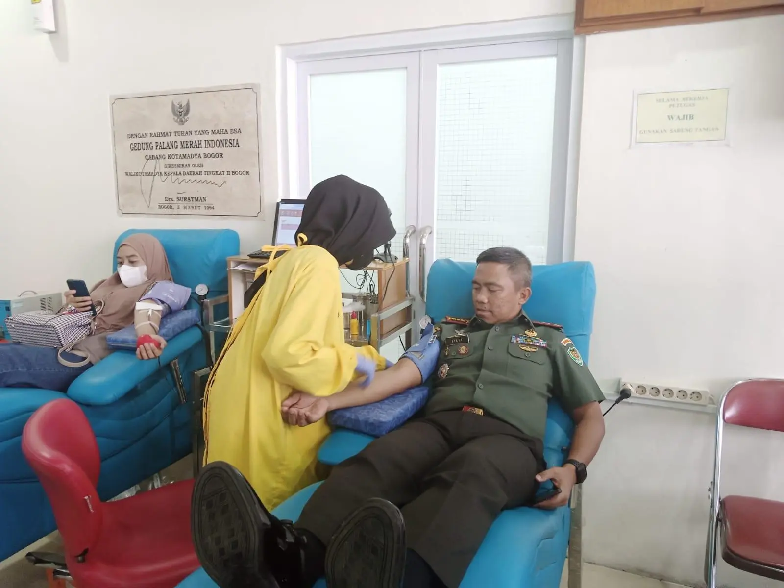 Kodim 0606/Kota Bogor Sumbangkan 100 Kantong Darah kepada PMI