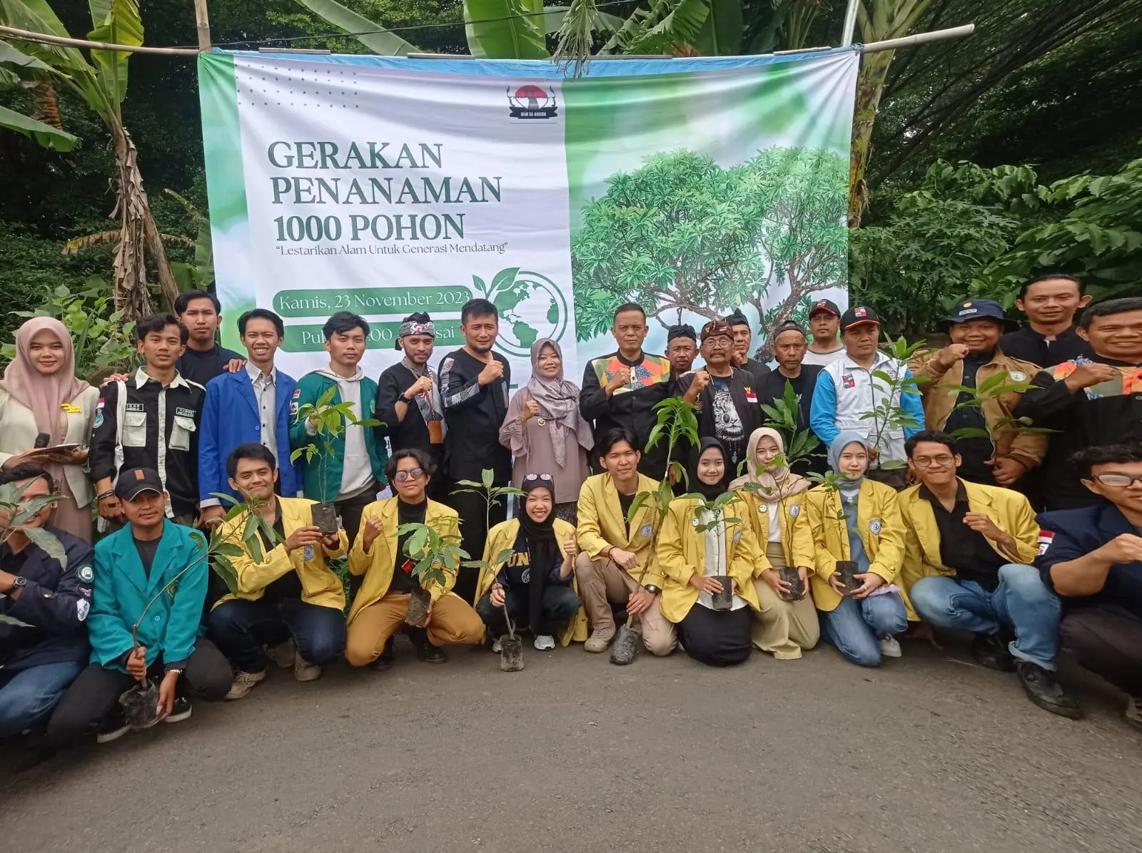 BEM Bogor Cegah Perubahan Iklim Dengan Tanam Bibit 1000 Pohon