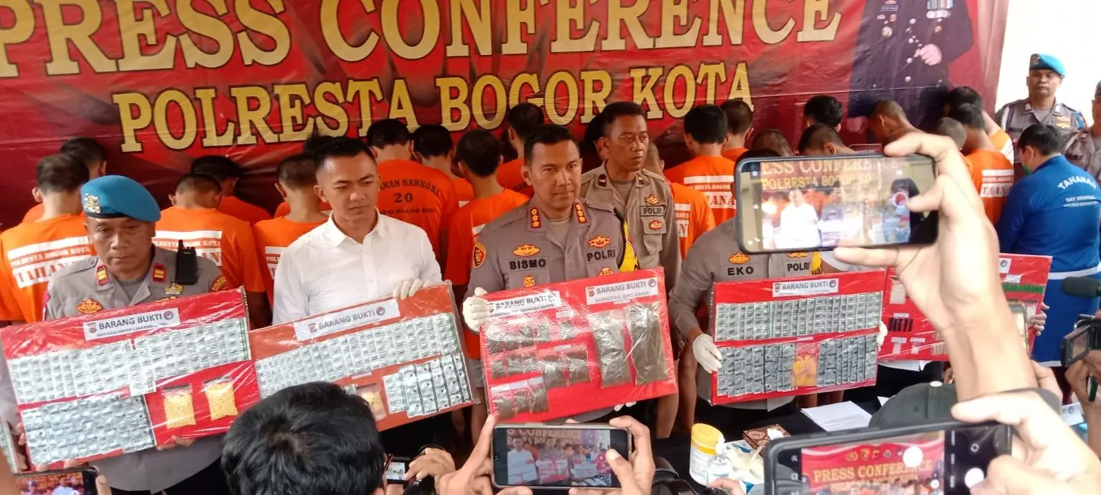 Satnarkoba Polresta Bogor Ringkus 29 Pengedar Narkotika dan Obat Terlarang