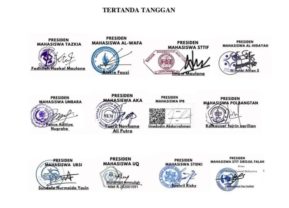 BEM se-Bogor Raya Menolak Mubes yang Dilaksanakan di Kampus Dewantara