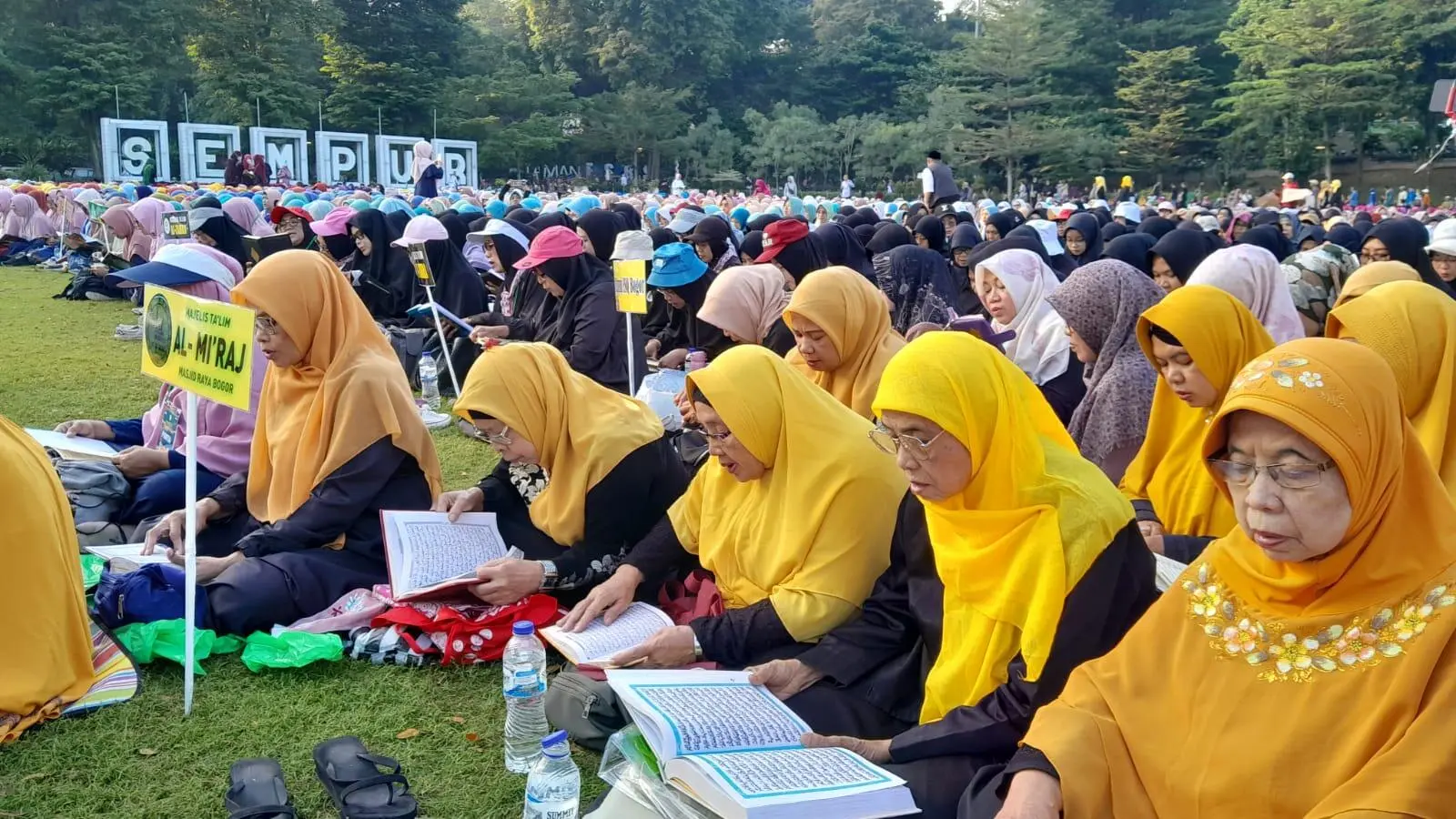 Sambut Tahun Baru Islam, Ribuan Umat Islam Ikut Bogor Ngaos Qur’an Ketiga