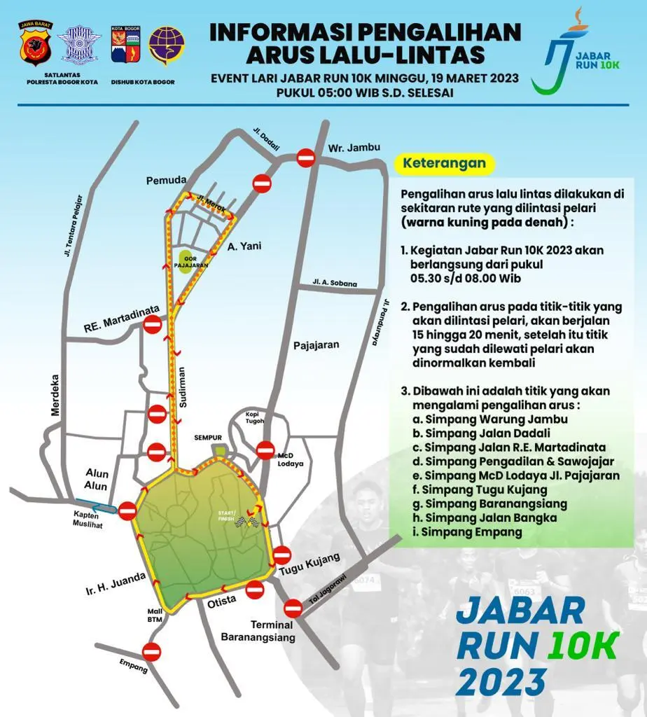Ada Pengalihan Arus Lalin Situasional di Kota Bogor