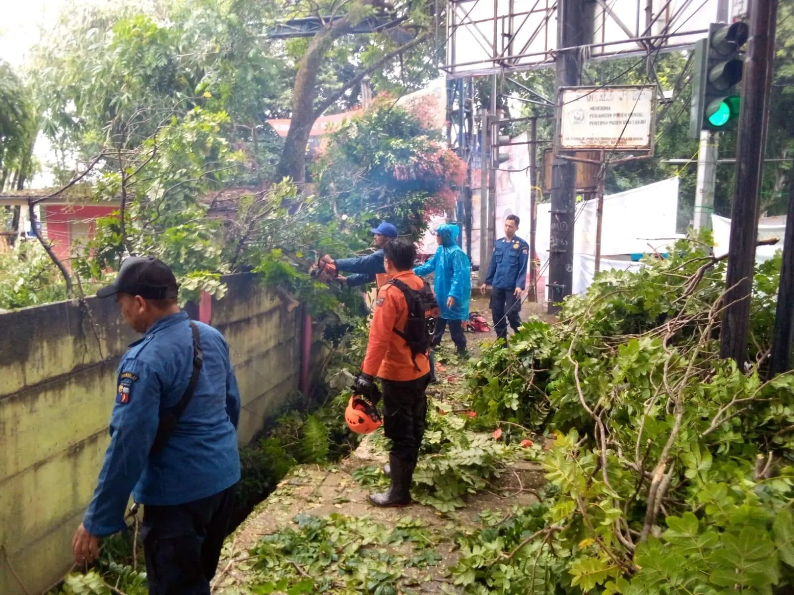 Angin Kencang Melanda Kota Bogor Sebabkan Rumah Rusak dan Pohon Tumbang