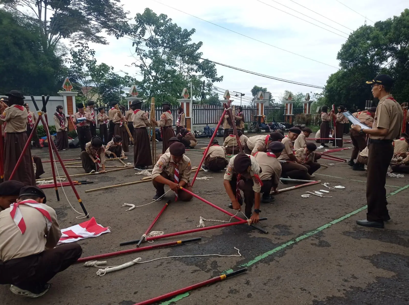Ratusan Kwaran Tamansari Mengikuti Lomba Kwarcab Kabupaten Bogor