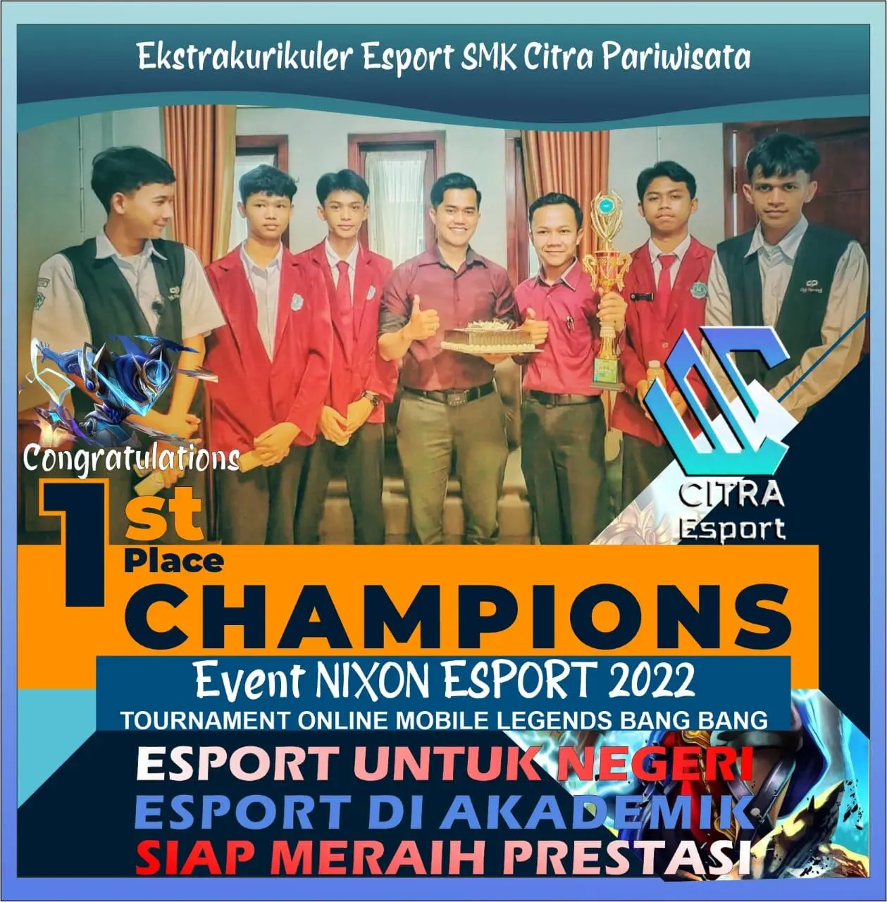 Mengubah Paradigma Orang Tua, SMK Citra Pariwisata Sabet 3 Tropi Juara Dalam 1 Tahun
