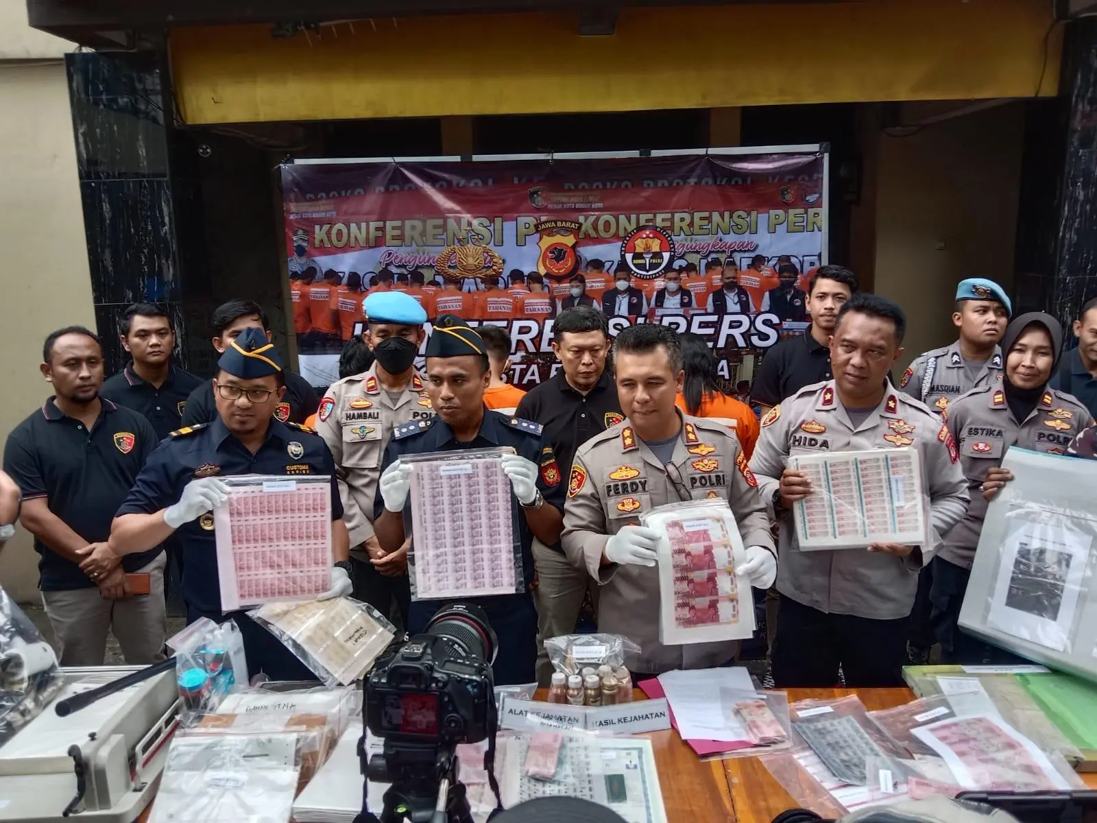Satreskrim Polresta Bogor Kota Ringkus 4 Pelaku Pemalsuan Uang
