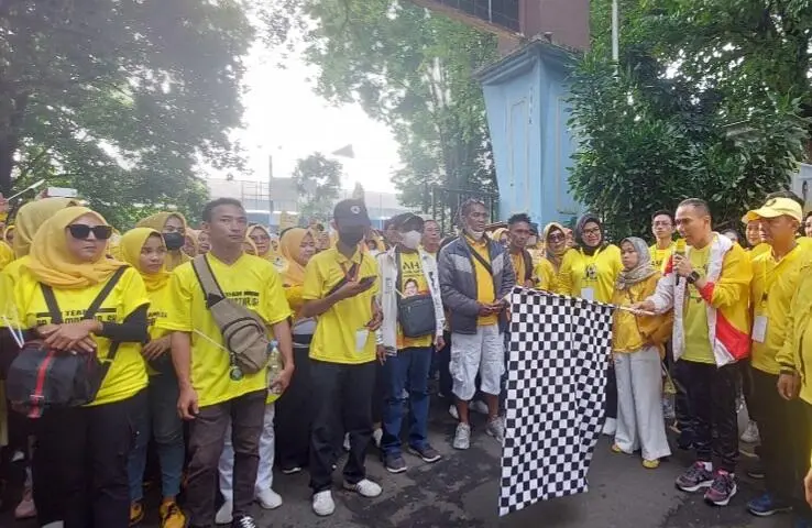 DPD Partai Golkar Kota Bogor Adakan Jalan Sehat dan Senam Masal di HUT Partai Golkar Ke 58