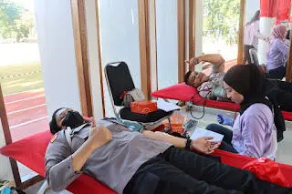 Polresta Bogor Kota Donor Darah di Alun-alun